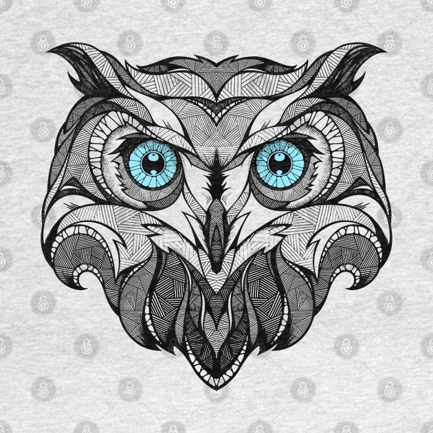 Owl Art best funny cute owl fans gift for Men Women by mohamadbaradai